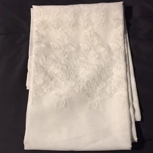 Vintage Sheer Embroidered Curtain